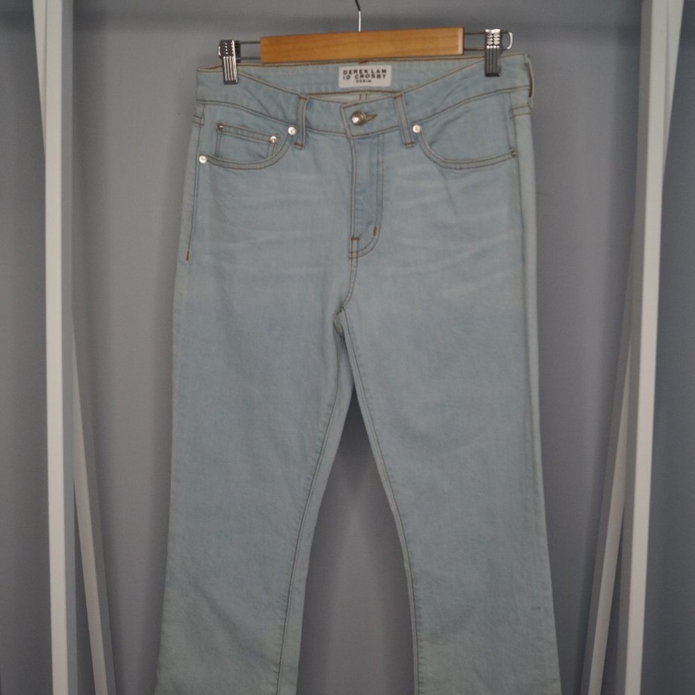 Derek Lam 10 Crosby Gia Crop Flare Jeans Sz 27